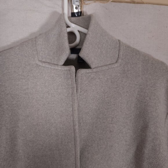 J.Crew Womens 100% Merino Wool Blazer Jacket M Gray Minimalist Career Office - Picture 13 of 14